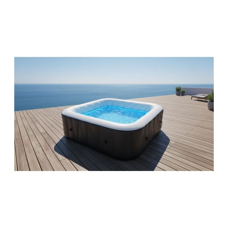 SUN SPA Square inflatable inflatable spa - 6 people - 1, 85 x H 0, 65