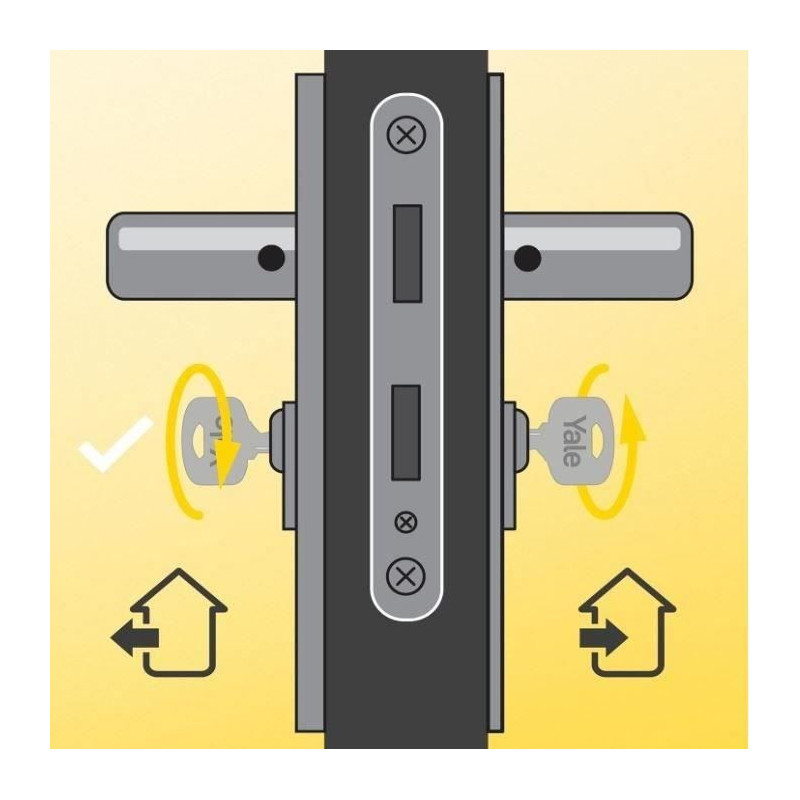YALE Releasable Lock Cylinder - For Exterior / Entrance Door - 10 Pins