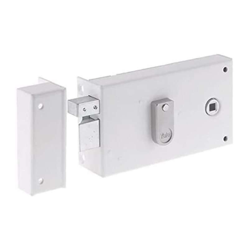 Horizontal mortise lock - YALE - YAH37G - White - 2 Keys supplied - Le