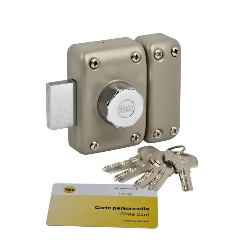 YALE - YV26BT-40 Button and cylinder lock 6 pins diameter 23 mm - leng