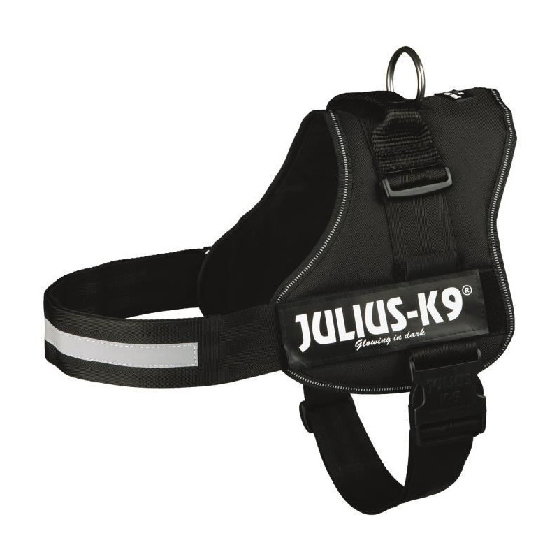 Power harness Julius-K9 - 3 - XL: 82-118 cm-50 mm - Black - Dogs