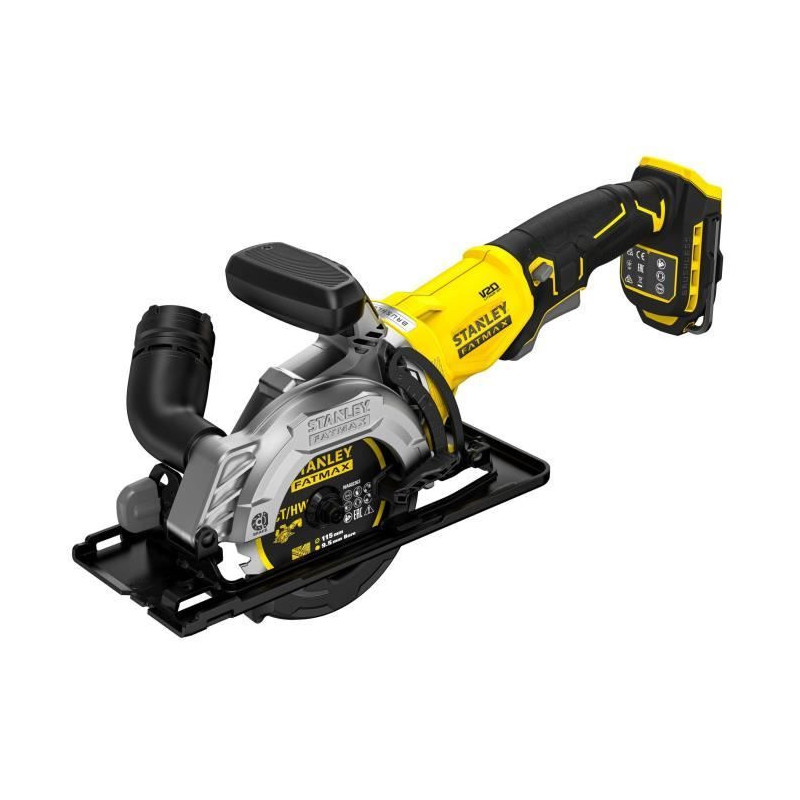 115 mm Brushless Circular Saw - 18V - 4,500 rpm, 2 cutting directions,