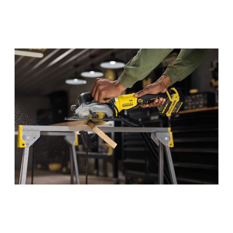 115 mm Brushless Circular Saw - 18V - 4,500 rpm, 2 cutting directions,