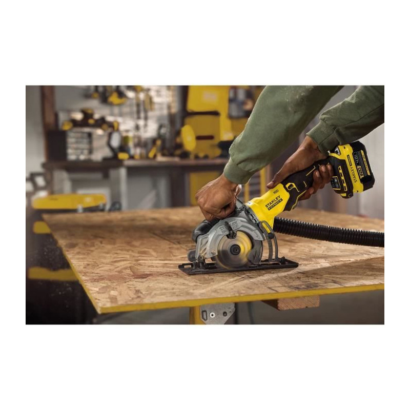 115 mm Brushless Circular Saw - 18V - 4,500 rpm, 2 cutting directions,