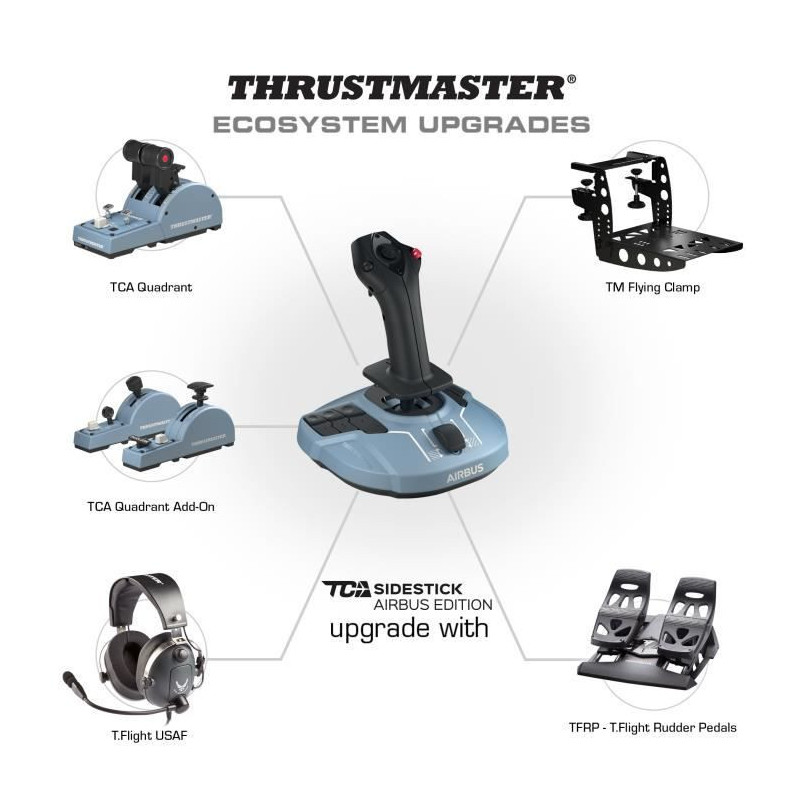 THRUSTMASTER - Joystick - TCA Officer Pack Airbus Edition