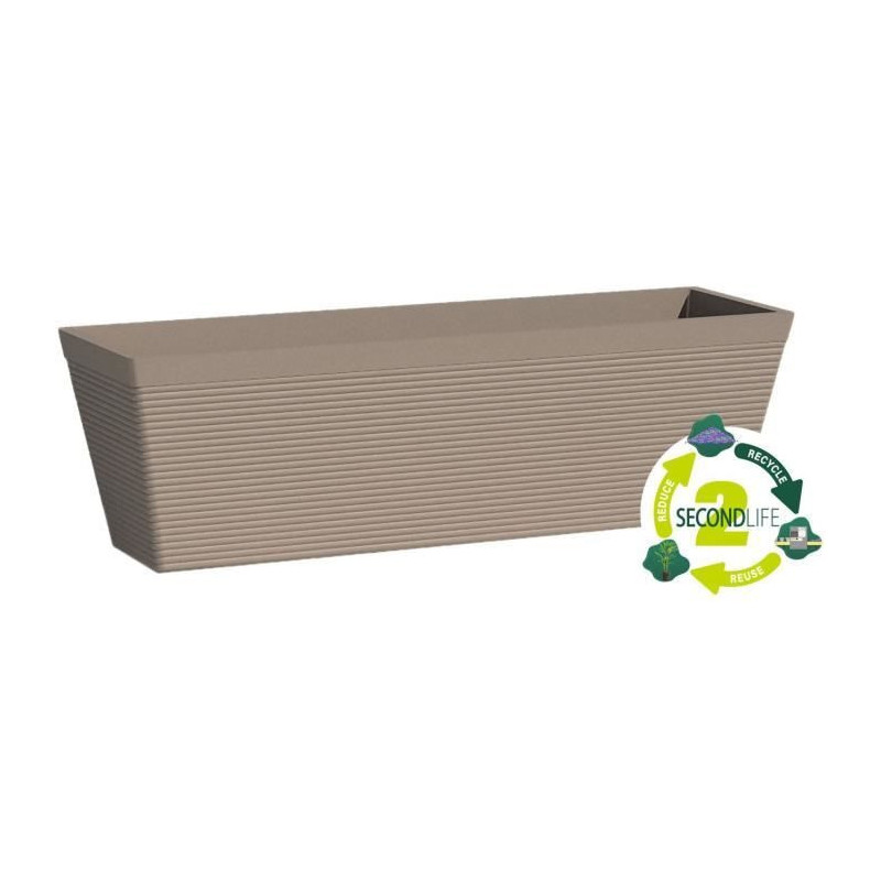 Planter - GARDEN ID - Green Care Impact Taupe - 50 x 16 x 16 cm - 10-y