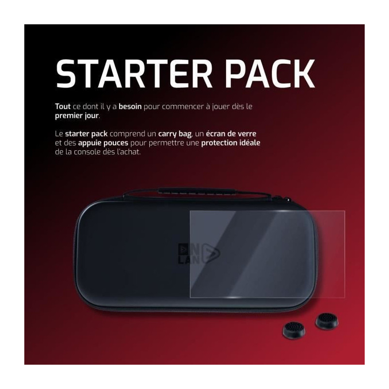 Starter Pack - ONLAN - Nintendo Switch 2 - Black Case + Screen Protect