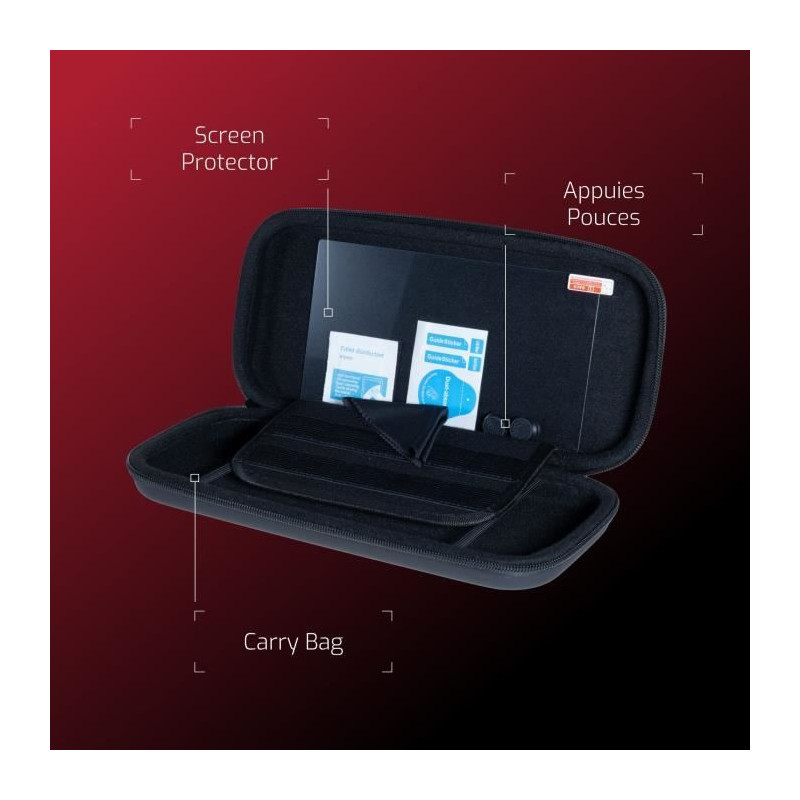 Starter Pack - ONLAN - Nintendo Switch 2 - Black Case + Screen Protect