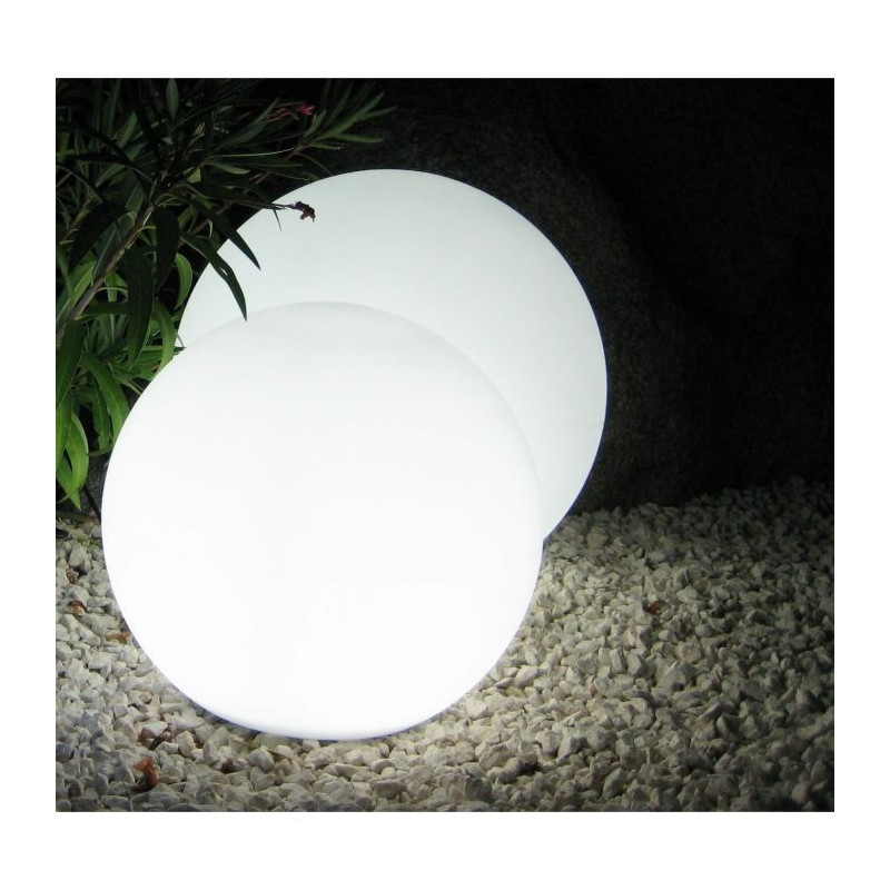LUMISKY - Wired ball light for outdoor LED - white BOBBY - Ø40cm E27