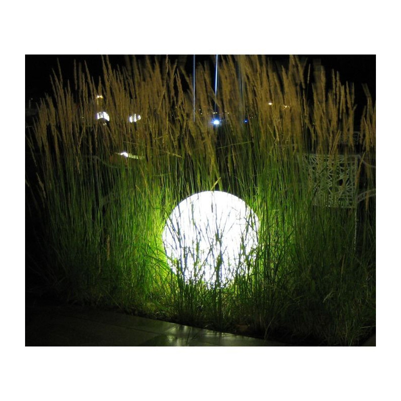 LUMISKY - Wired ball light for outdoor LED - white BOBBY - Ø40cm E27