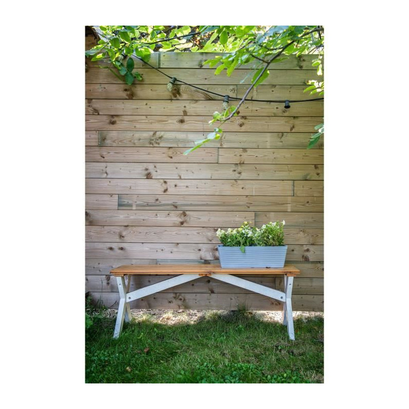 Planter - GARDEN ID - Green Care Impact Blue-Grey - 50 x 16 x 16 cm -