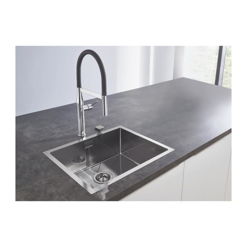 GROHE Évier en acier inoxydable K700 31726SD0 - A encastrer - 1 bac -
