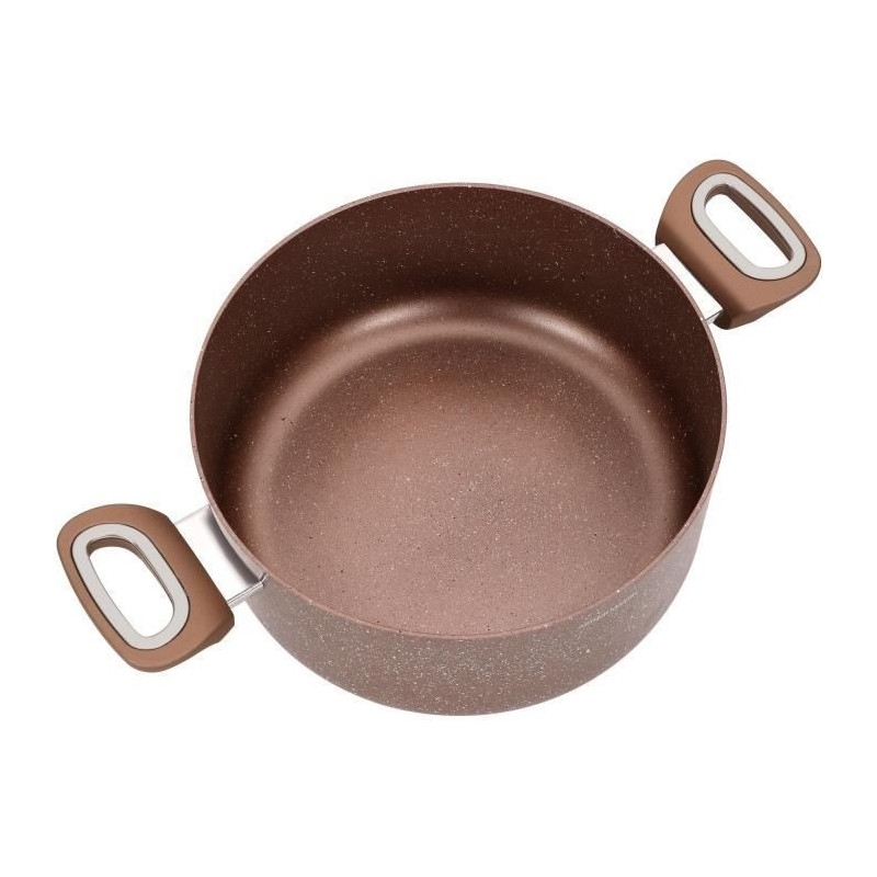 Pot - ARTHUR MARTIN - AM5531 - 28 cm with glass lid - Aluminum - All h