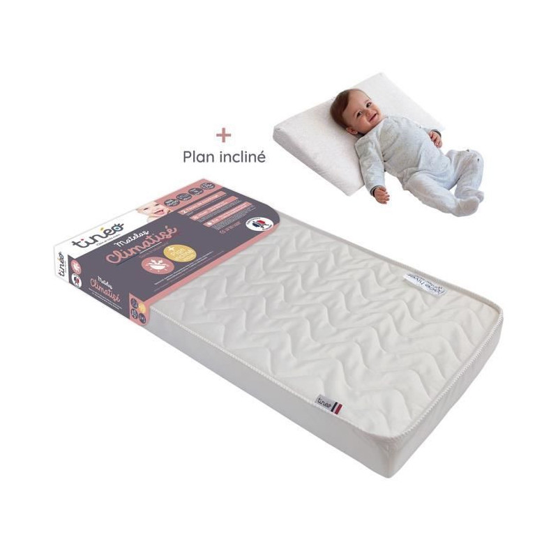 TINEO Air-conditioned mattress 60x120 cm + inclined plane 15 ° (set)