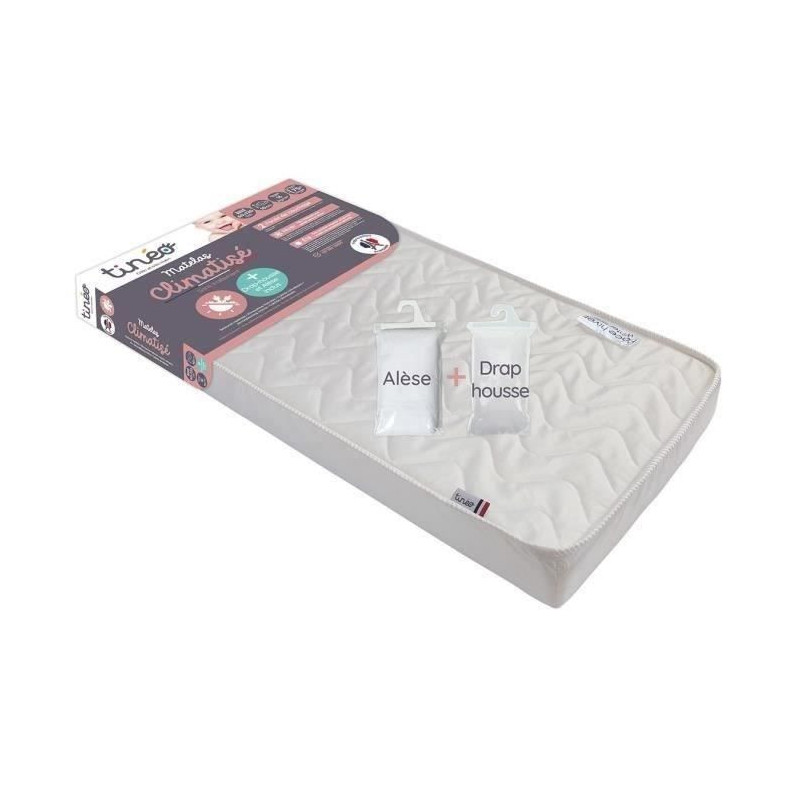 TINEO Air-conditioned mattress 60x120 cm + fitted sheet + mattress pad