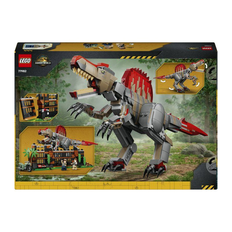 LEGO Jurassic World 77982 L'Évasion du Spinosaure - Dino Jouet des 9