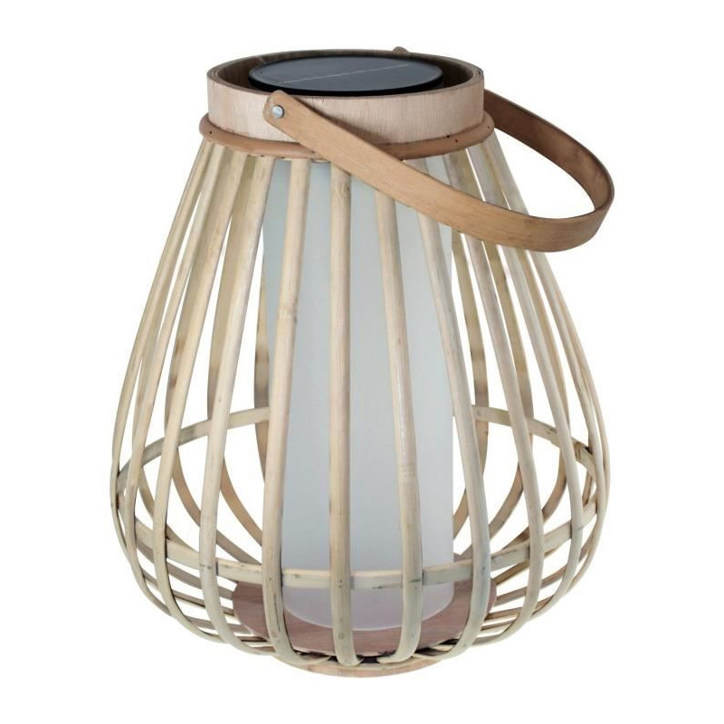 Bamboo solar lamp - Marta - Beige