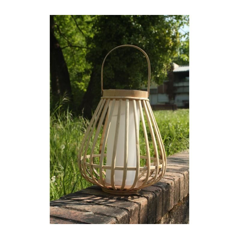 Bamboo solar lamp - Marta - Beige