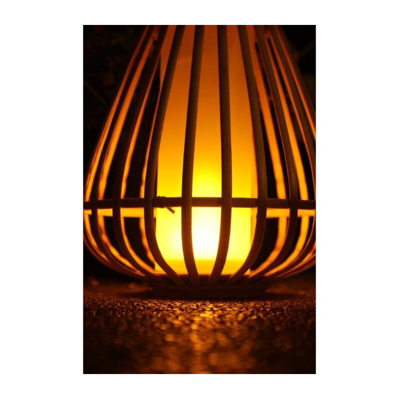Bamboo solar lamp - Marta - Beige
