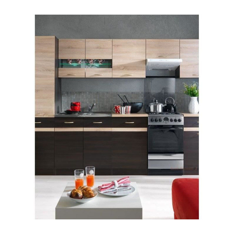 JUNONA Meuble haut 40 cm - 1 Porte - Chêne sonoma