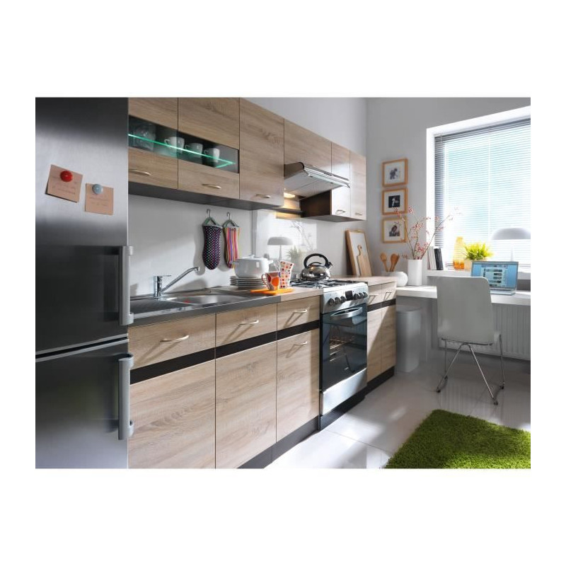 JUNONA Meuble haut 40 cm - 1 Porte - Chêne sonoma