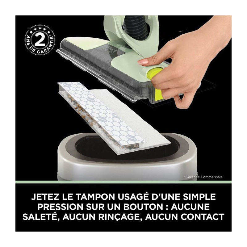 Aspirateur balai sans fil 2-en-1 VacMop SHARK - VM200EUGN - Nettoyage