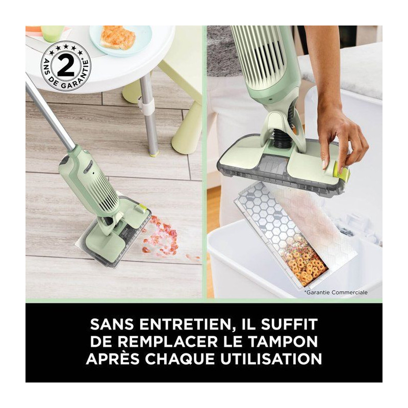 Aspirateur balai sans fil 2-en-1 VacMop SHARK - VM200EUGN - Nettoyage