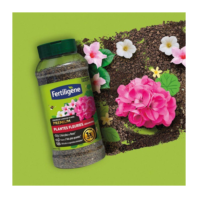 Engrais longue durée premium plantes fleuries géraniums 600 g - FERT