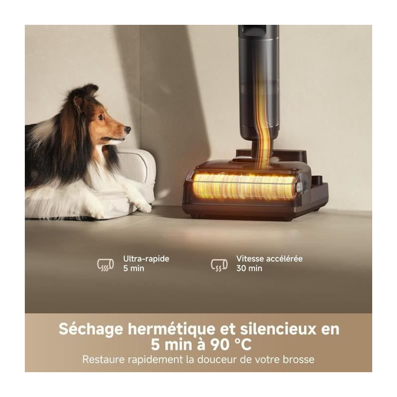 DREAME H15 Pro Aspirateur Laveur, Bras robotis AI DescendReach, Triple