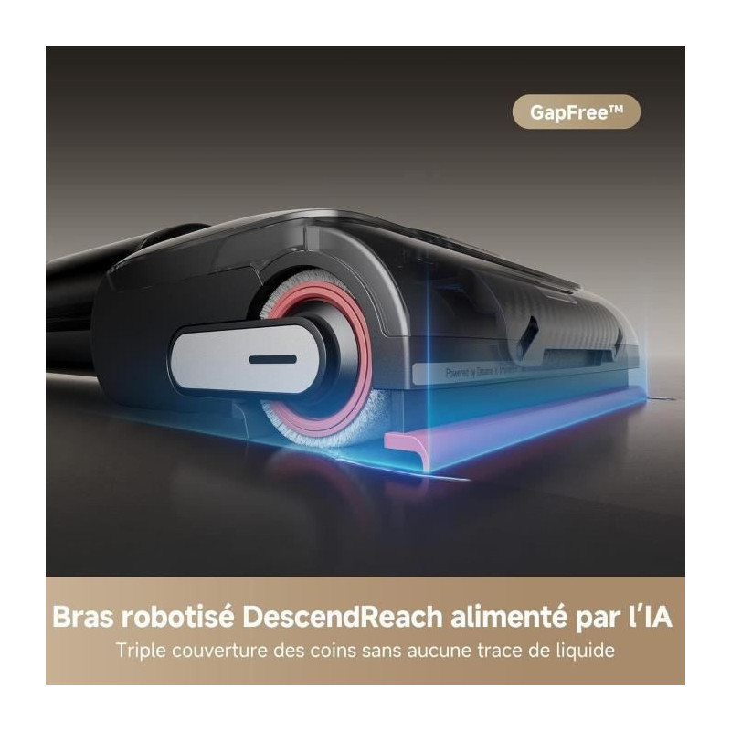 DREAME H15 Pro Aspirateur Laveur, Bras robotis AI DescendReach, Triple