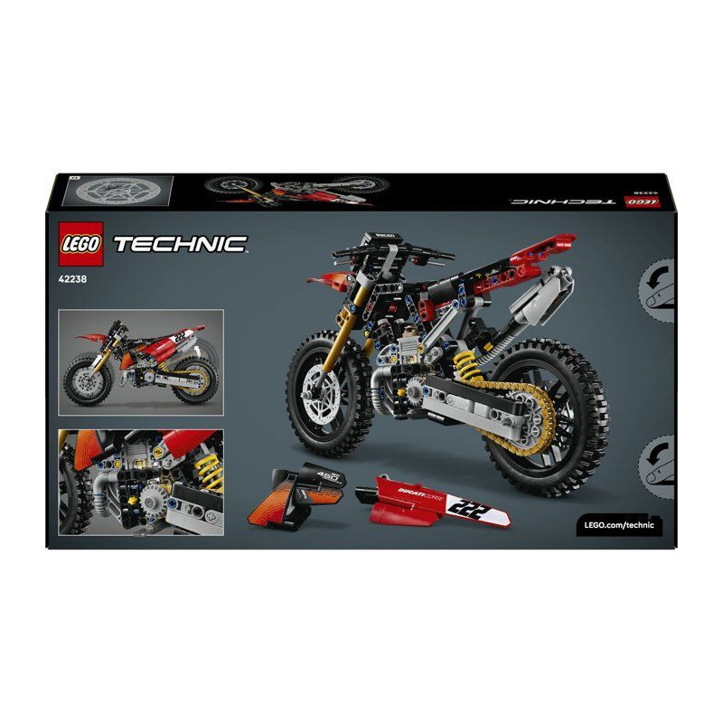 LEGO Moto Technic a construire - 42238 - Ducati Desmo450 MX Factory, m