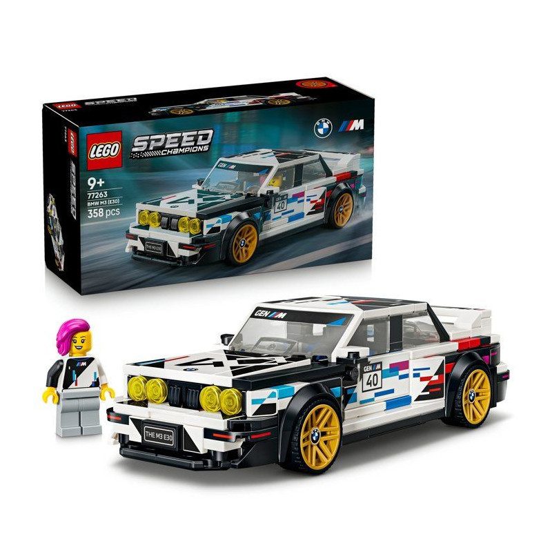 LEGO Speed Champions 77263 BMW M3 (E30) - Voiture Jouet pour Garçon o