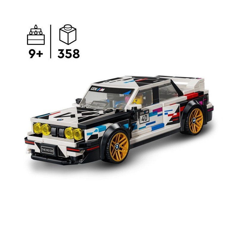 LEGO Speed Champions 77263 BMW M3 (E30) - Voiture Jouet pour Garçon o