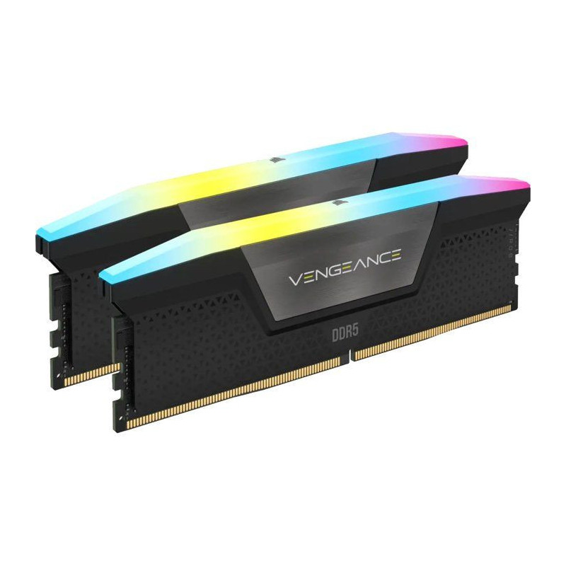 Mémoire RAM - CORSAIR - Vengeance RGB DDR5 - 32GB 2x16GB DIMM - 6000M