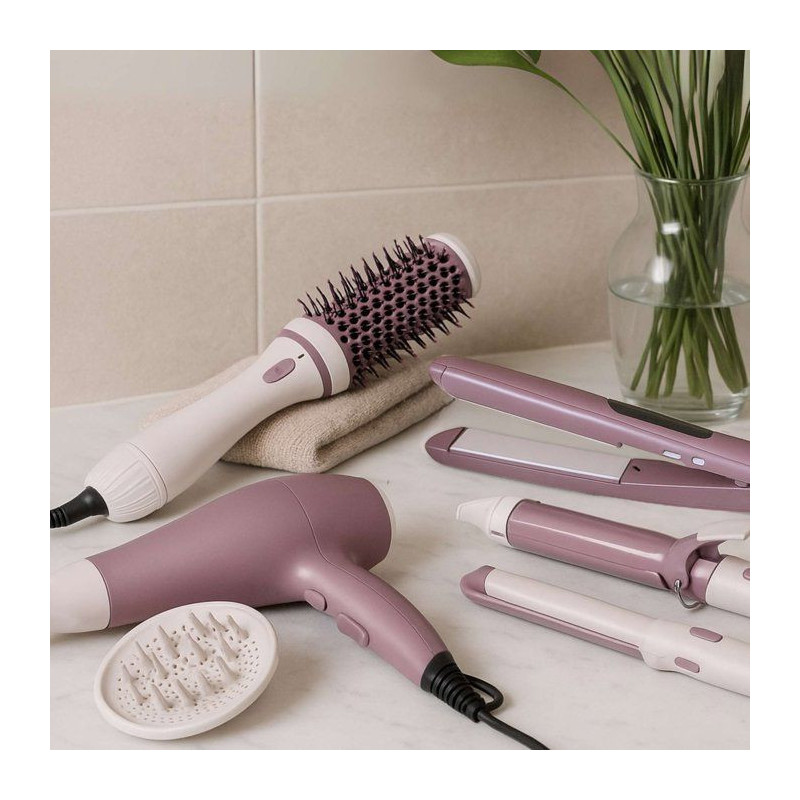 Set lisseur et boucleur - LIVOO - DOS215 - Céramique - 2-en-1 - Chauf
