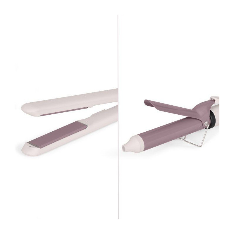 Set lisseur et boucleur - LIVOO - DOS215 - Céramique - 2-en-1 - Chauf