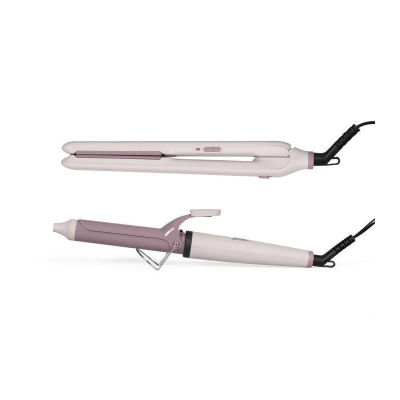 Set lisseur et boucleur - LIVOO - DOS215 - Céramique - 2-en-1 - Chauf