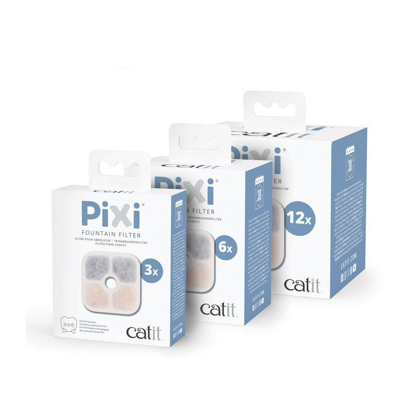 Filtres de rechange pour fontaine a eau pour chats - CATIT - Pixi - 12