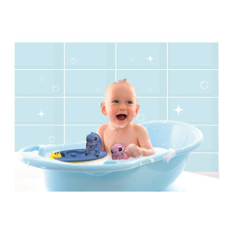 CLEMENTONI - Coffret Surfeur Stitch/Angel - Jouet de bain - Des 6 mois