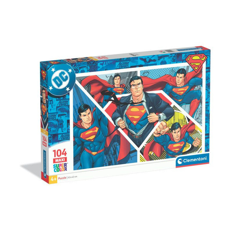 CLEMENTONI - 104 pieces Maxi - Superman