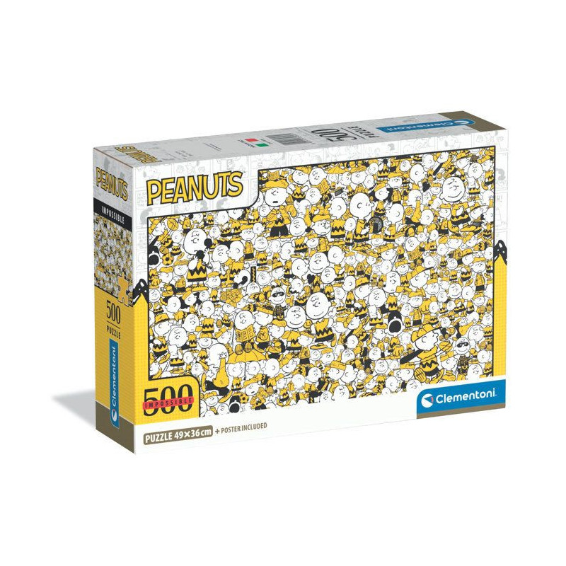 CLEMENTONI - Compact 500 pièces - Impossible Snoopy