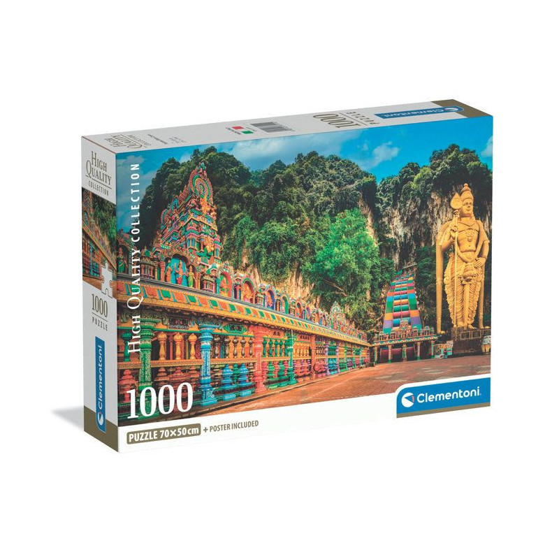 CLEMENTONI - Compact 1000 pièces - Painted Batu Caves