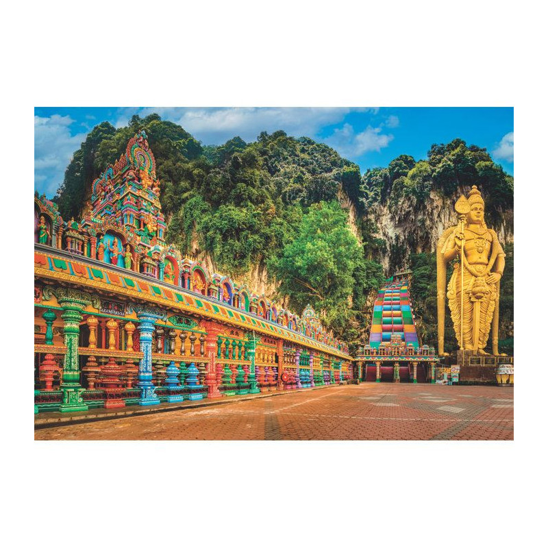 CLEMENTONI - Compact 1000 pièces - Painted Batu Caves