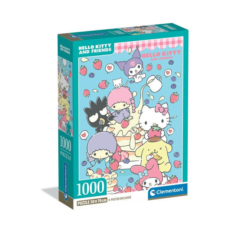 CLEMENTONI - Compact 1000 pieces - Hello Kitty