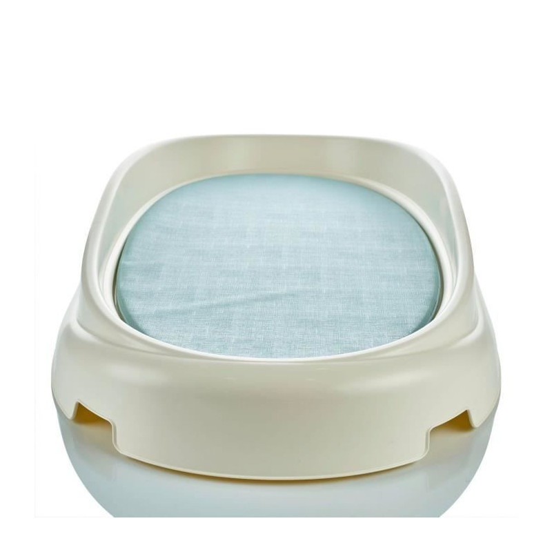 THERMOBABY changing pad - 76x45 cm - VASCO - lily of the valley white