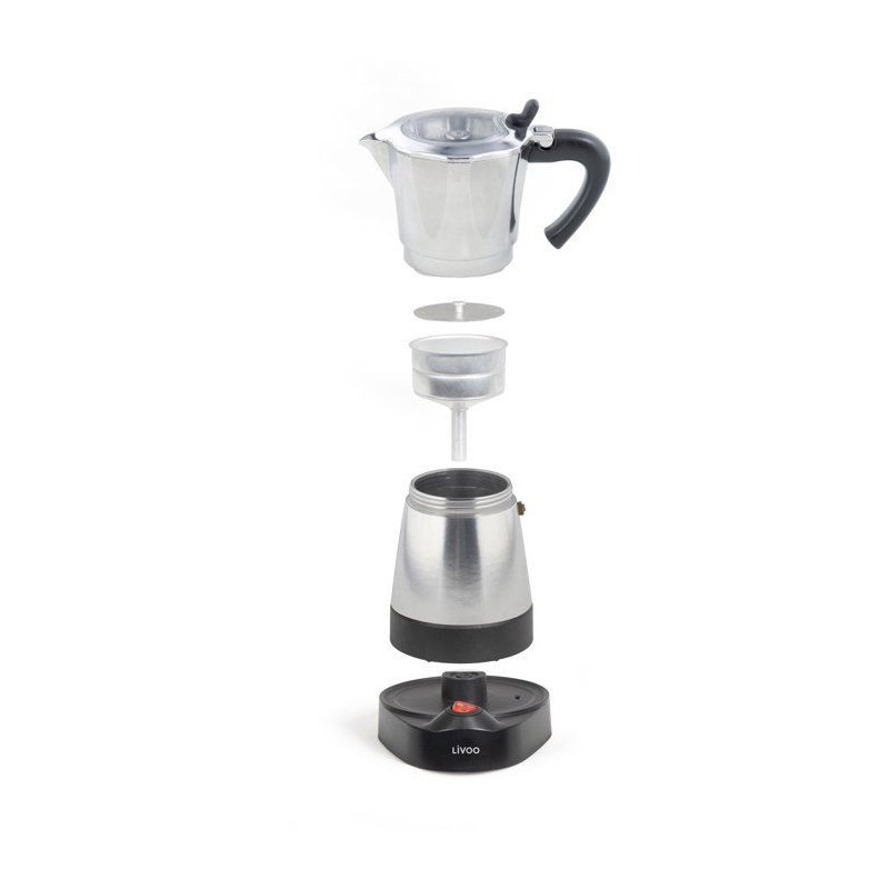 Cafetiere italienne électrique - LIVOO - DOD117A - 480 W - 300 ml - 6