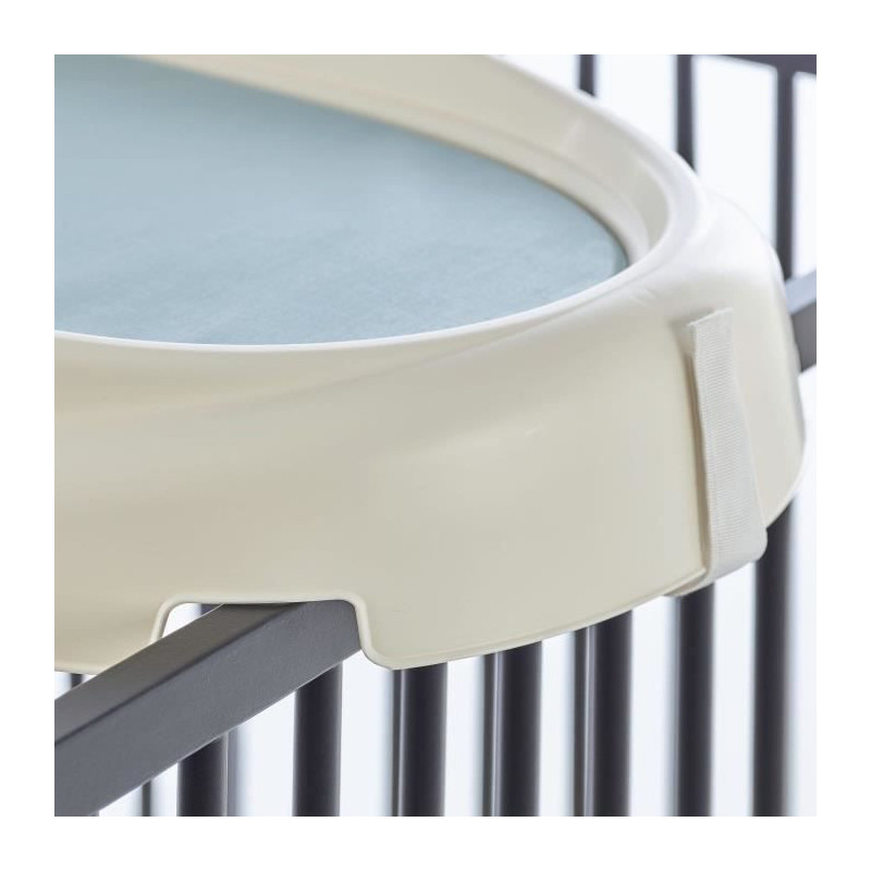 THERMOBABY changing pad - 76x45 cm - VASCO - lily of the valley white