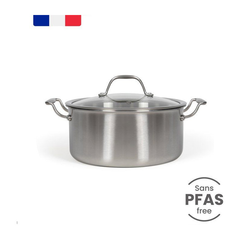 Faitout inox 24 cm - LIVOO - MEP165 - Triply