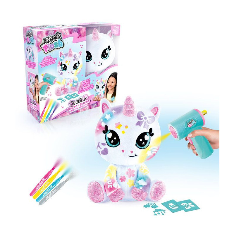 Licorne Pailletée – Avec spray électronique, feutres et pochoirs
