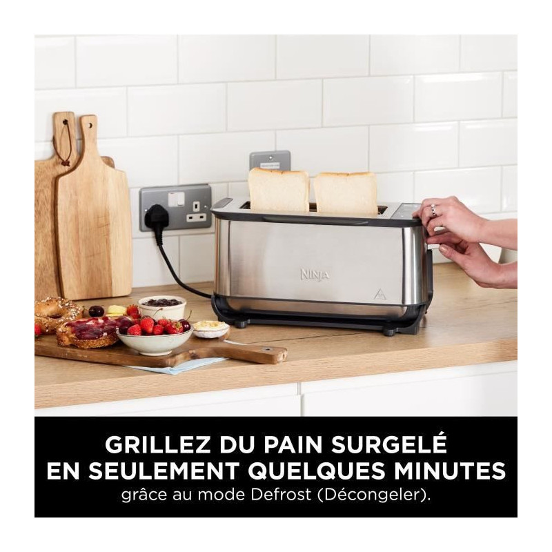 Grille-pain 3-en-1 - NINJA Foodi - ST202EU - 2400 W - 1 fente - 7 fonc